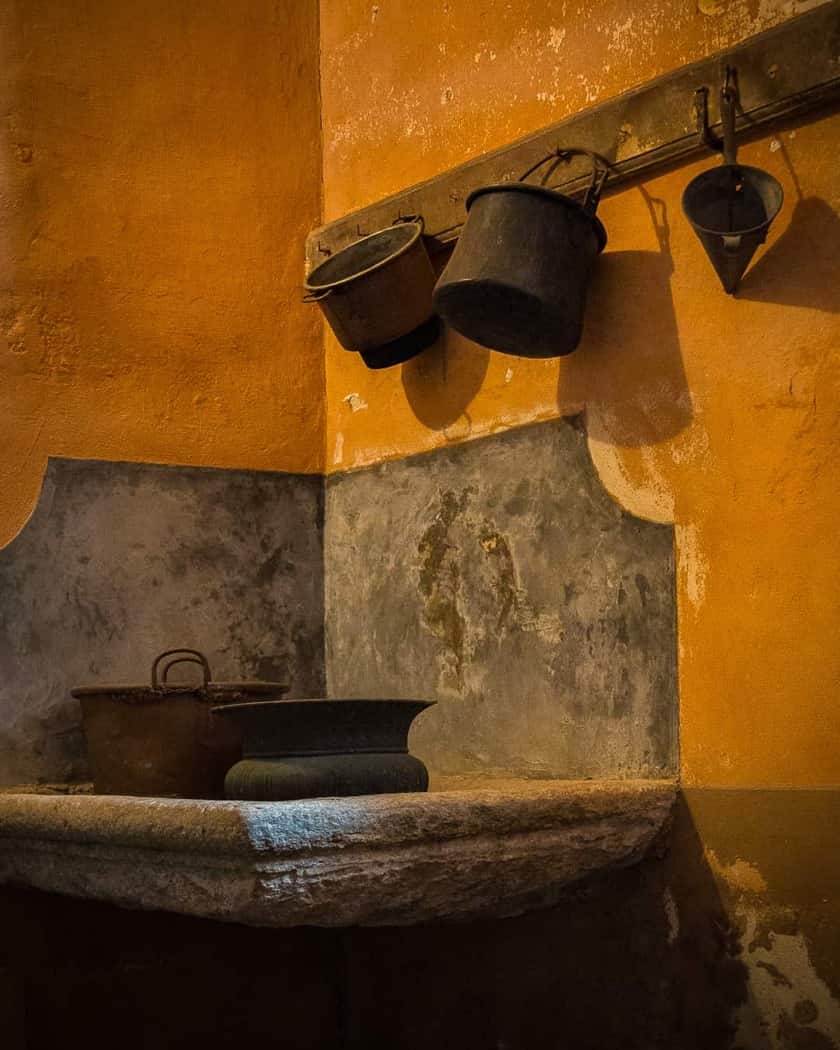 Scorcio dei giardini monumentali di Villa Della Porta Bozzolo